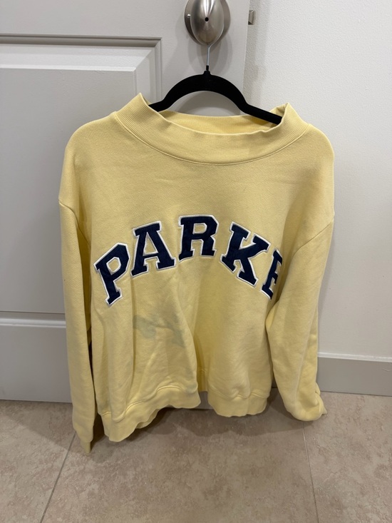 Parke Sweaters - Parke Yellow + Blue Mockneck Sweatshirt. ⚡️💕